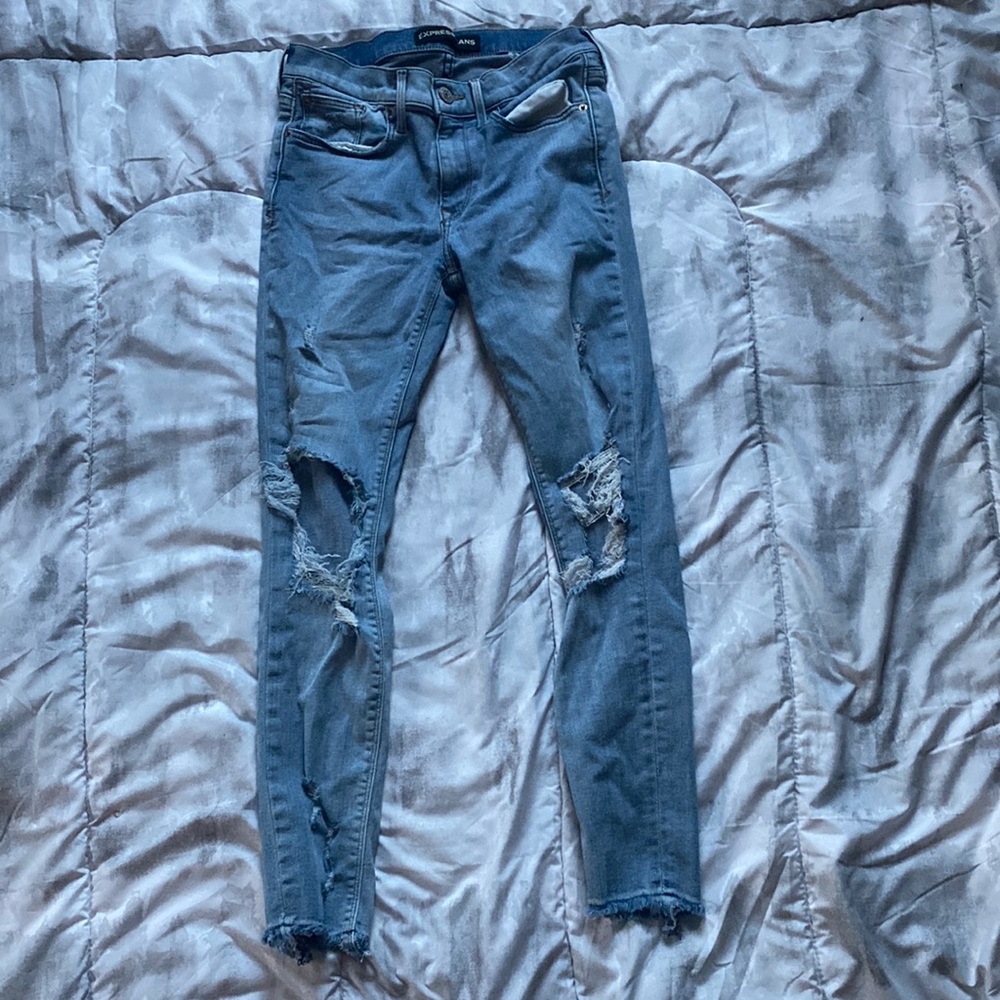 blue women’s size 4 express jeans